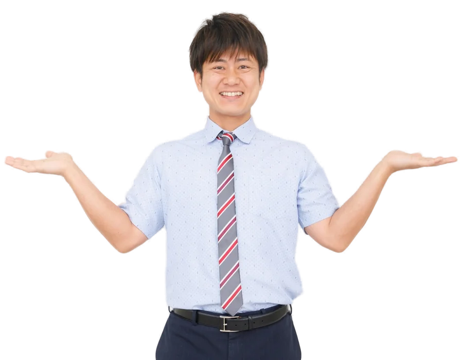 透客遊學顧問攤開雙手,示意海外遊學費用試算