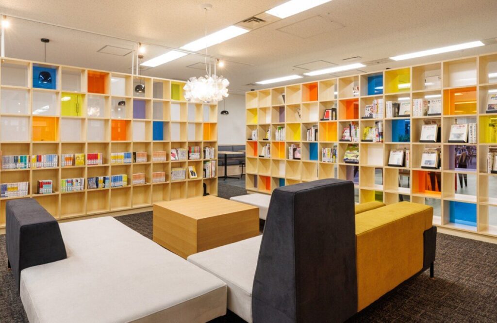 ISI 新宿 Prime 校 圖書區